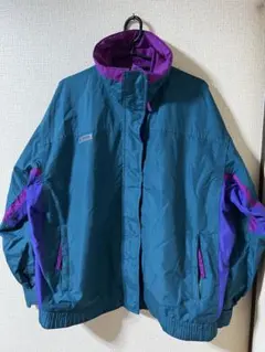 Columbia マウンテンパーカー Lサイズ ピンク　グリーン　古着