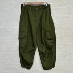 GU カーゴパンツ / カーキ　グリーン 美品　メンズ　Mのサムネイル