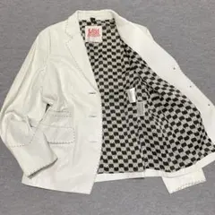 KAHA　ラムレザー　ジャケット　ホワイト