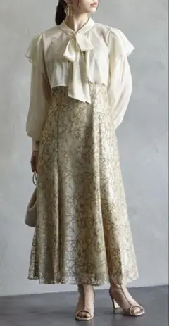 に*ん様 【エメ】2WAYロングスリーブボレロ付マーメイドラインドレス ブルー