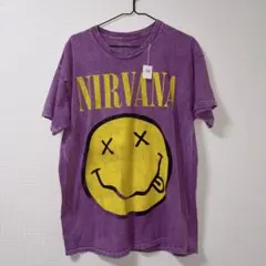 y408【NIRVANA】バンドTシャツ【メンズL】サーモンピンク - メルカリ