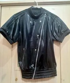 Adidas　00s　希少　レア　ジャージ　ライダース 　Y2K　黒　光沢