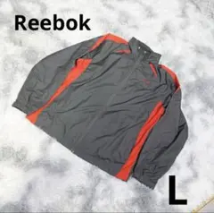 Reebok ナイロンジャケット Lサイズ グレー レッド　リーボックのサムネイル