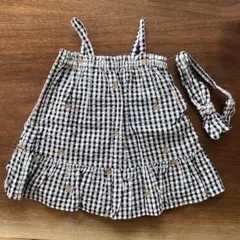 新品タグ付き⭐︎BabyGap ベビーワンピース ヘアバンド&ブルマセットのサムネイル
