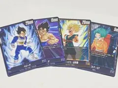 【4枚セット】ベジータ トランクス ブルマ ドラゴンボール カードゲーム