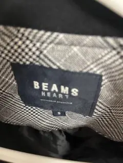 BEAMS HEART チェック柄薄手ブルゾン S
