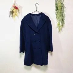 MELROSE 大人可愛い ネイビーコート ダブルボタン フェミニン Fサイズのサムネイル