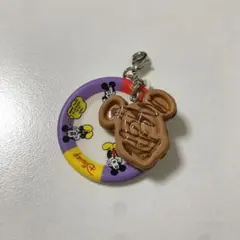 ディズニー　ディズニーランド　ワッフル　ミッキーマウス　チャーム　ストラップ
