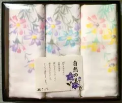 ハンカチセット　ガーゼ生地　！！　3枚セット　花柄　☆未使用☆