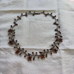 ネックレス　オレンジ色