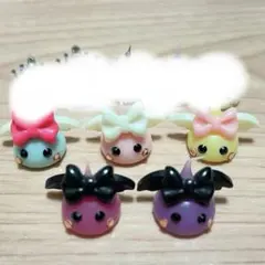 ほっぺちゃん 天使 悪魔 ミニ まとめ売り サン宝石 5個 羽付き