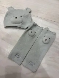 ジェラートピケ　帽子とレッグウォーマー　gelatopique