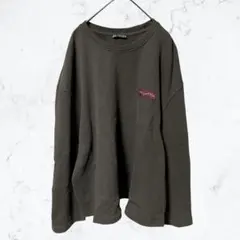 13566ZARA ザラ スウェット トレーナー L チャコールグレー 裏パイル