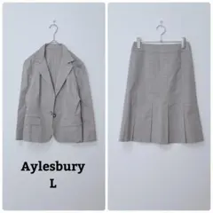 アリスバリー　セットアップ　ジャケット　スカート　日本製　綿混　式　フォーマルL