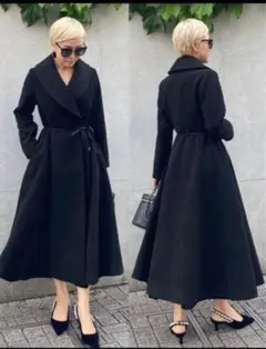 【店クリーニング済】JENNEウールドレスコートSブラック JENNEウールコート｜JENNE(ジェンヌ)公式通販：パリジェンヌのように