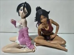 BLEACH ブリーチ Relax time 四楓院夜一　朽木ルキア　フィギュア