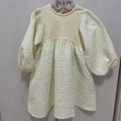 プティマイン　petit mainクリーム色 ワンピース
