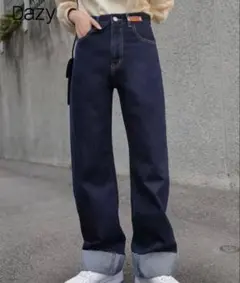 Dazy ハイウエストデニム ストレートフィット