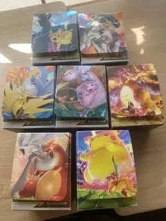 【入手困難】ポケモンカードゲーム デッキケース7個セット まとめ売り 中古品