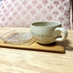 상태좋음 天然木 木製 長角皿 コースター 5枚セット カフェ風