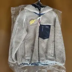 フリースボアジャケット ベージュ フード付き