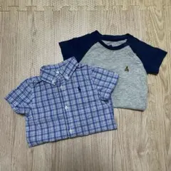 ラルフローレン GAP ベビー服 ロンパース 2点セット 半袖 70cm