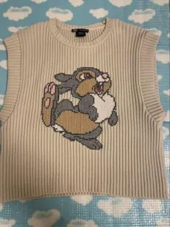 ZARA ディズニー とんすけ サンパー ニットベスト