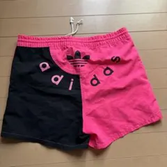 adidas by DESCENTE ハーフパンツ ピンク ブラック