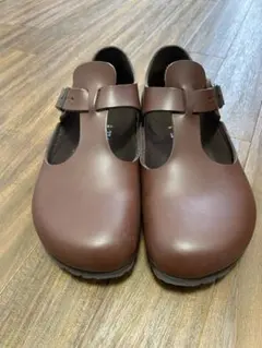 【美品】ビルケンシュトック ティッケル ストラップシューズ 24.5 茶 美品】ビルケンシュトック ティッケル ストラップシューズ 24.5 茶