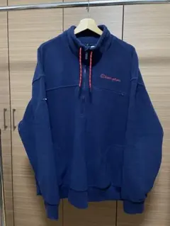 Champion ハーフジップ トレーナー 3XL ネイビー