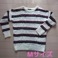 【美品】INGNI ボーダーニットセーター　Mサイズ