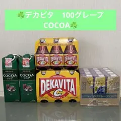 ⭐️飲料詰め合わせセット デカビタC 喫茶店の味ココア 100グレープジュース⭐️のサムネイル