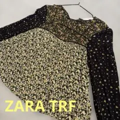 ZARA TRF 花柄 長袖 プリーツ ブラウス 春　夏　秋のサムネイル