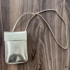 ゴールド ショルダーバッグ メタリック ミニマリストさん