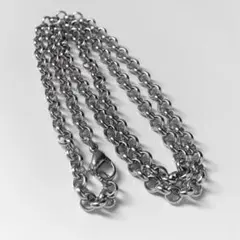 チェーンネックレス　シルバー　丸型　5mm シンプル