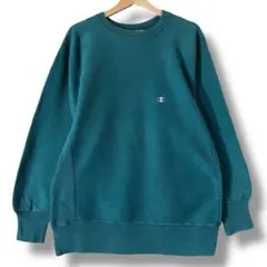 80s チャンピオン リバースウィーブ トリコタグ USA製 L 緑 フェード