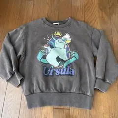 アースラ チャコールグレー 120㎝ トレーナー 長袖 ヴィンテージ風 アリエル