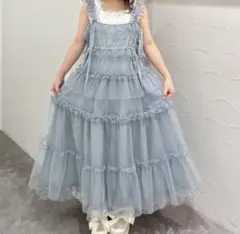 merry jenny チュールドロストロングワンピース