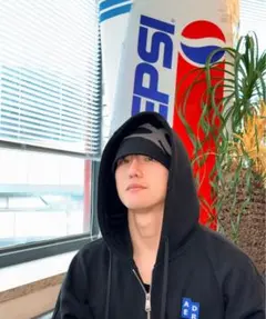 XTONZニット帽ブラック