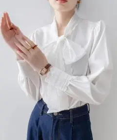 Ｓサイズ／新品／レースリボン付きホワイト