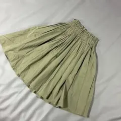 Ribbon Press❣️ひざ丈 スカート カーキ ✨️ウエストゴム✨️のサムネイル
