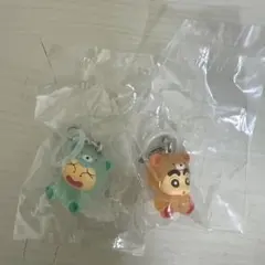 クレヨンしんちゃん めじるしアクセサリー みんなでくまパジャマ　2種セット