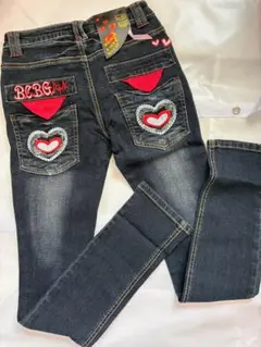 クラシカルエルフ スキニーデニム パンツ 61～64サイズ ハート刺繍