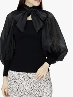 [スナイデル] シアーネックニットトップス SWNT215060 レディース