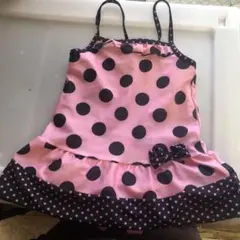 女の子向け 水玉模様 ワンピース水着