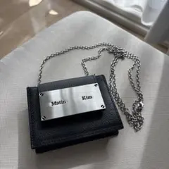 Matin Kim ミニチェーンショルダーバッグ　ブラック