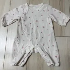 花柄ロンパース（クリーム色）