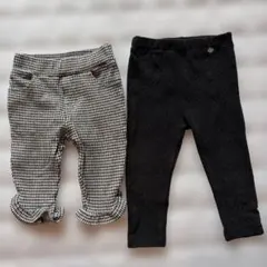 プティマイン 秋冬パンツ 90 2着セット