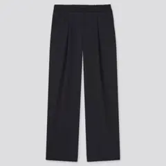 UNIQLO クレープジャージーストレートパンツ（丈標準66.5～68.5cm）