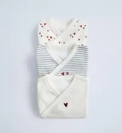 zara baby ハート柄ボディースーツ3枚セット　3-6ヶ月